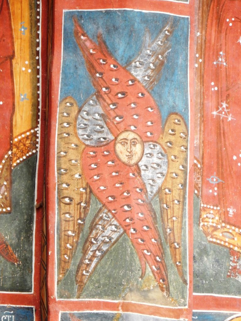 Scene of a Painted Monastery in Bucovina