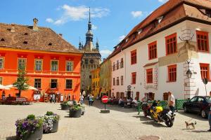 Sighisoara citadel clock tower UNESCO Transylvania